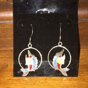 925 swordfish earrings (Plata Mexicana💖)